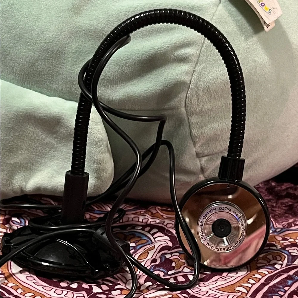 Flexible Black Webcam with USB Connection